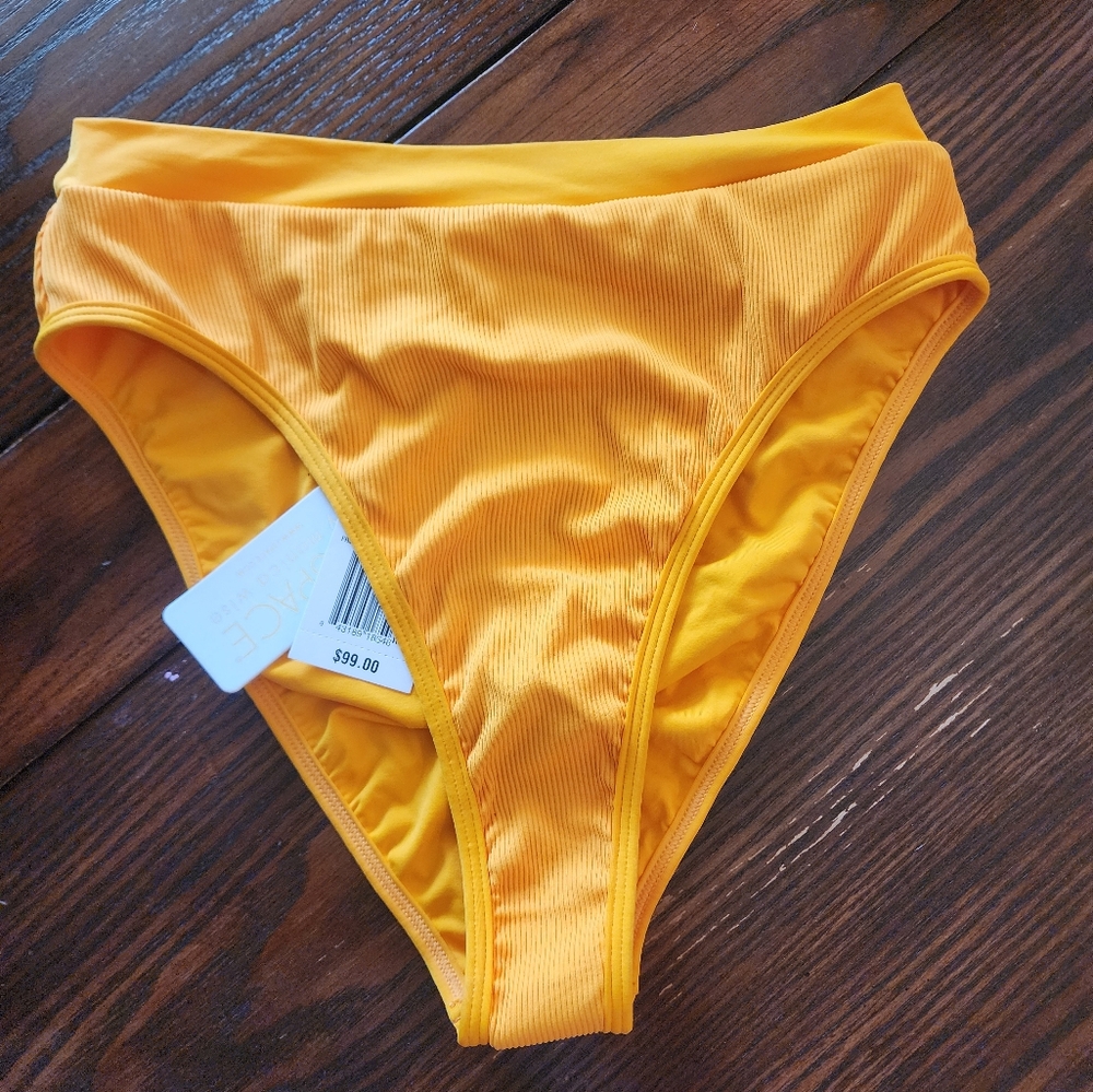 NWT L*Space Frenchi Bitsy Cut Mandarin Bikini Bottom sz XL - Picture 2 of 6